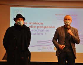 Jean-Jacques MARTINEZ, Président du SMIVAL (à g.) et Laurent PANIFOUS, Maire du Fossat (à d.)